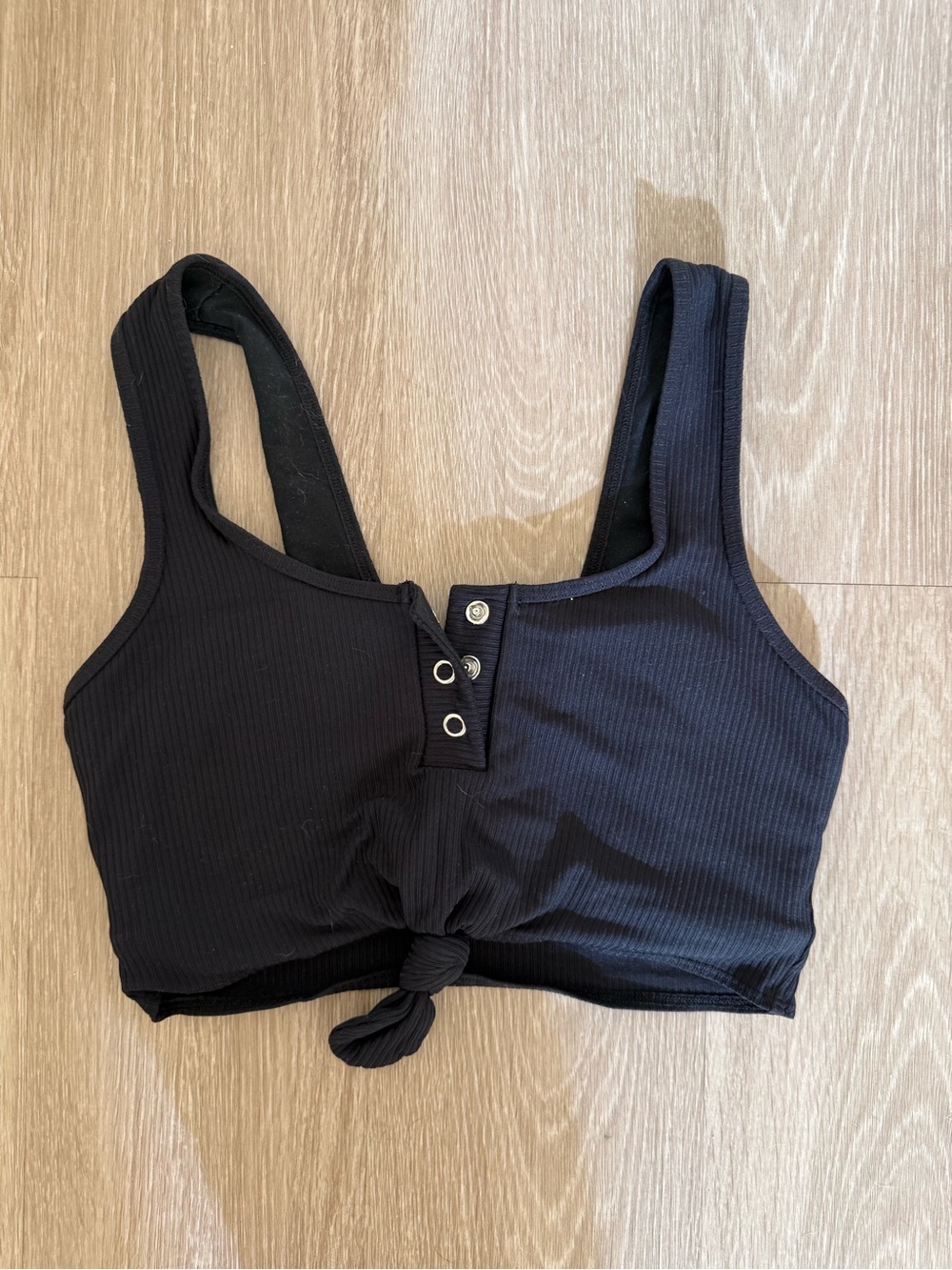 Bombshell Sportswear Henley Sports Bra in Black